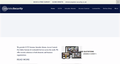 Desktop Screenshot of complete-security.co.uk
